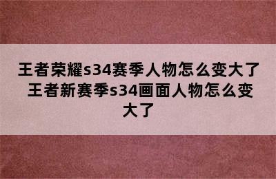 王者荣耀s34赛季人物怎么变大了 王者新赛季s34画面人物怎么变大了